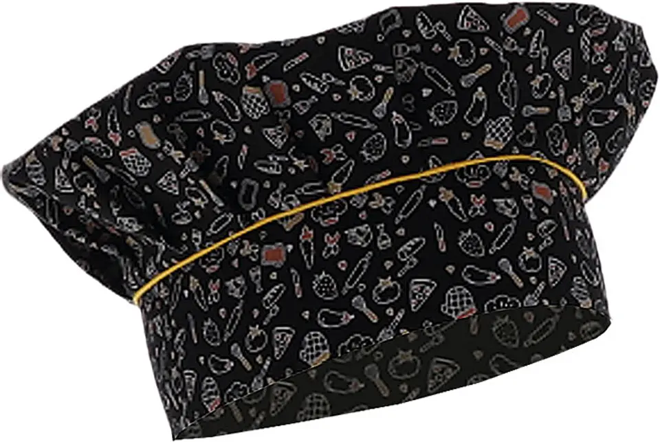 Gorro de cocina MEGANO (estampado com motivos de cozinha / unica) 1