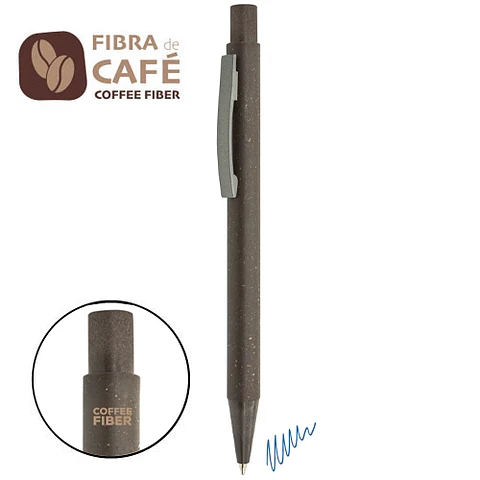 BOLIGRAFO FIBRA DE CAFÉ