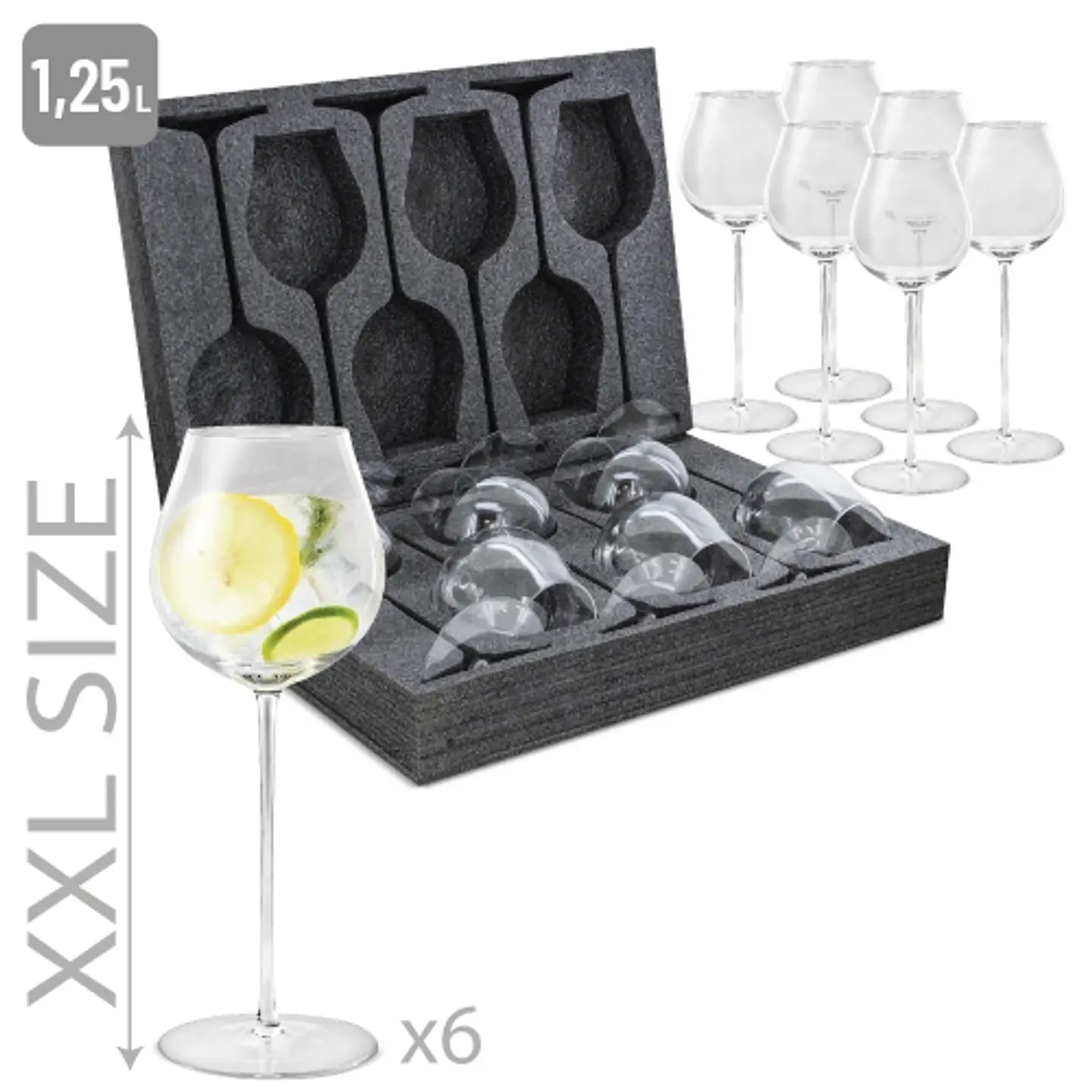 PACK 6 TAÇAS DE COCKTAIL GIANT 