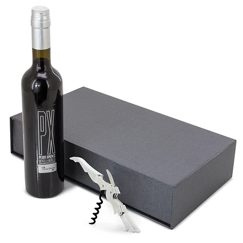 ESTOJO DE VINHO PX COM CANETA "CORINTO"