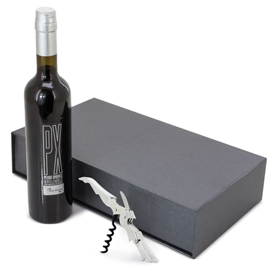 ESTOJO DE VINHO PX COM CANETA 