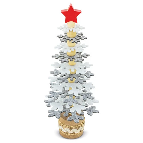 ÁRVORE DE NATAL EM RPET E MADEIRA RECICLADA "PUKKY"