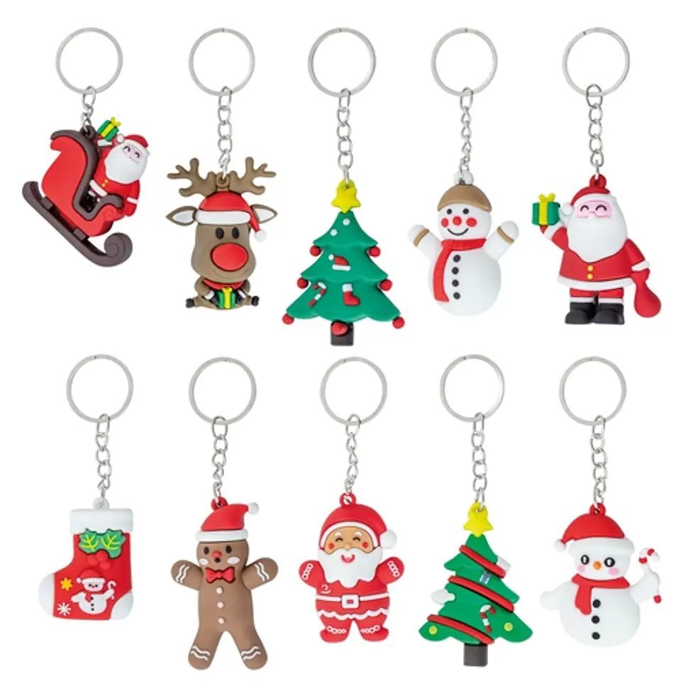 <p>SET DE 10 PORTA-CHAVES DE NATAL “LUBEC”</p> 1