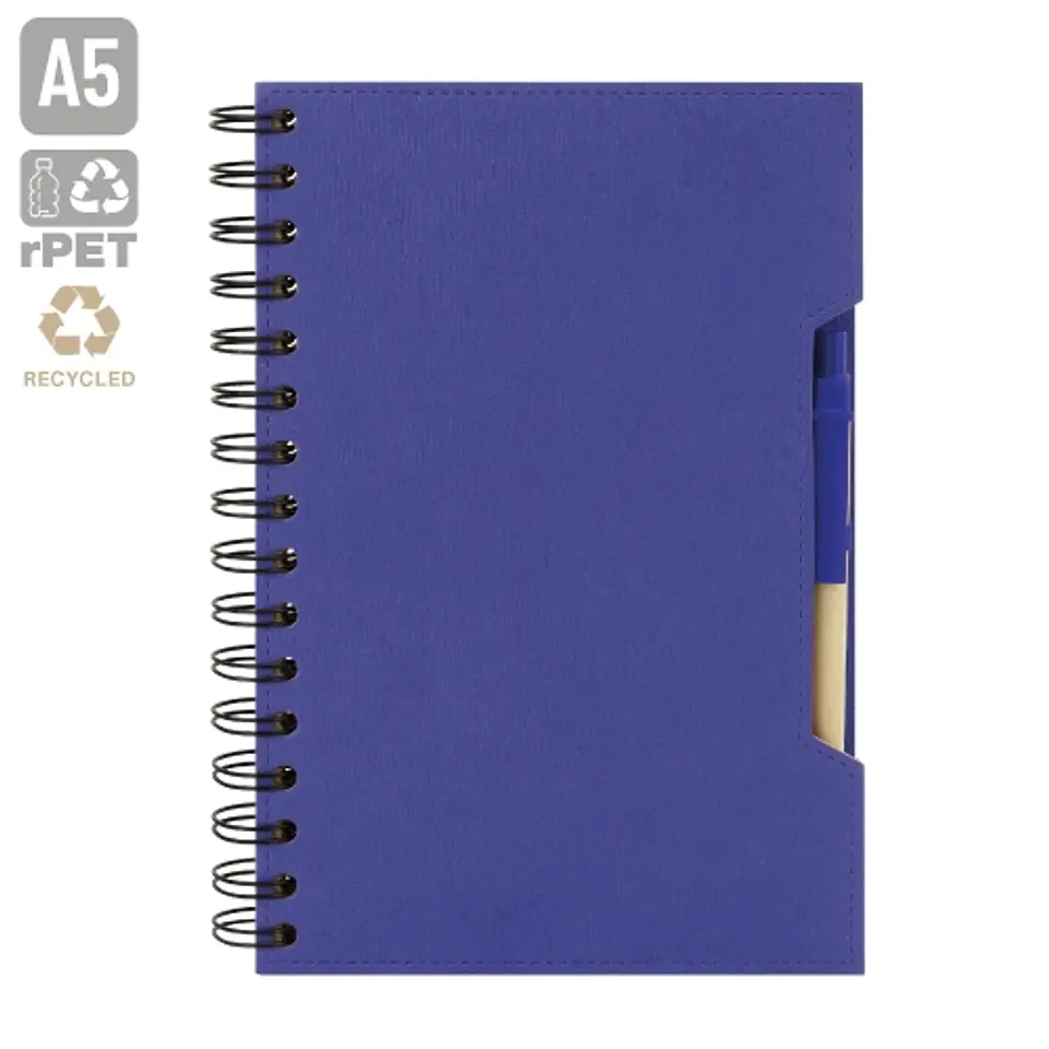 CADERNO A5 COM CANETA ECO 