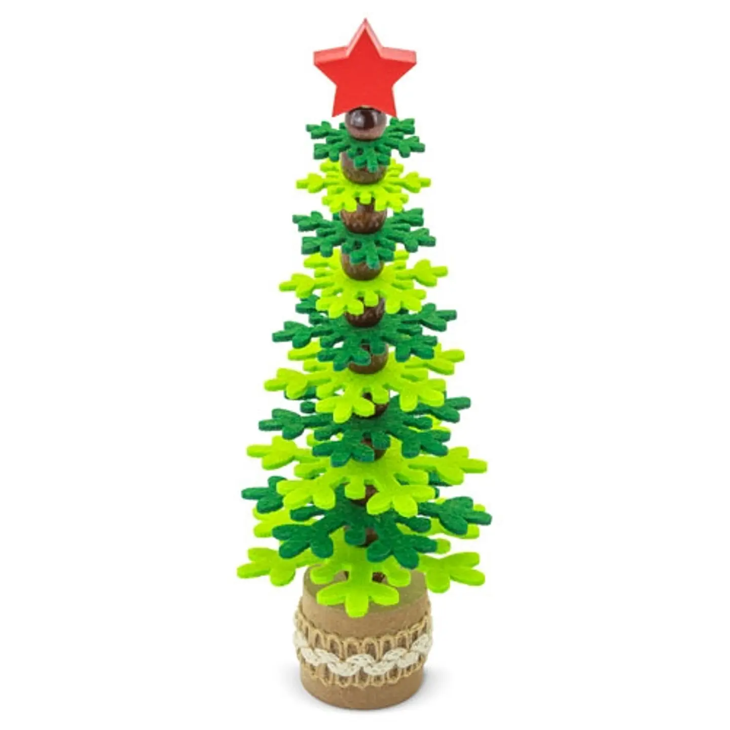 ÁRVORE DE NATAL EM RPET E MADEIRA RECICLADA 
