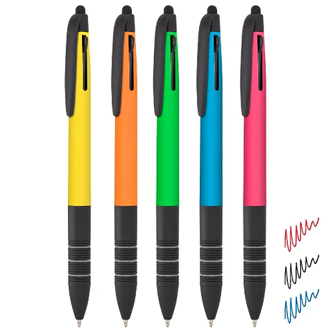 SET DE CANETAS PUNTEIRO DE 3 TINTAS "IMPACT" (PACK 5 UD)