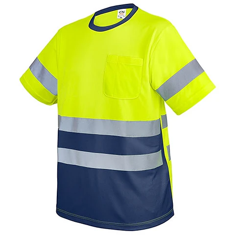 T-SHIRT COM BOLSO E FAIXAS REFLETIVAS "KRZ"
