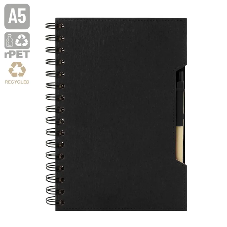 CADERNO A5 COM CANETA ECO 