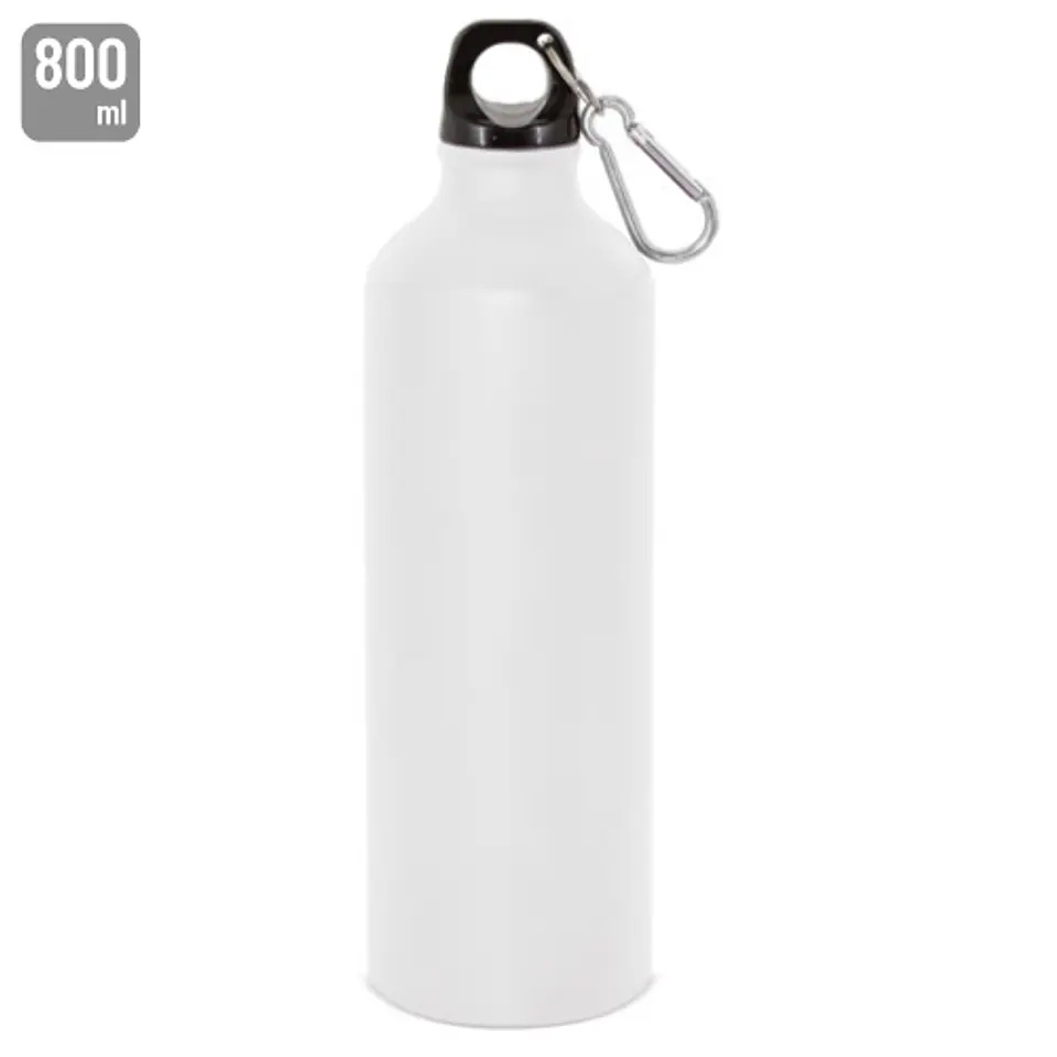 GARRAFA DE ALUMÍNIO COM MOSQUETÃO 800ml 