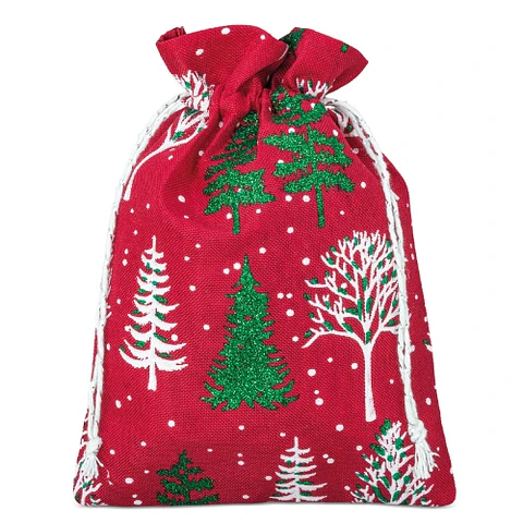 SACO PRESENTE DE NATAL 13*18 CM "SNOWY"