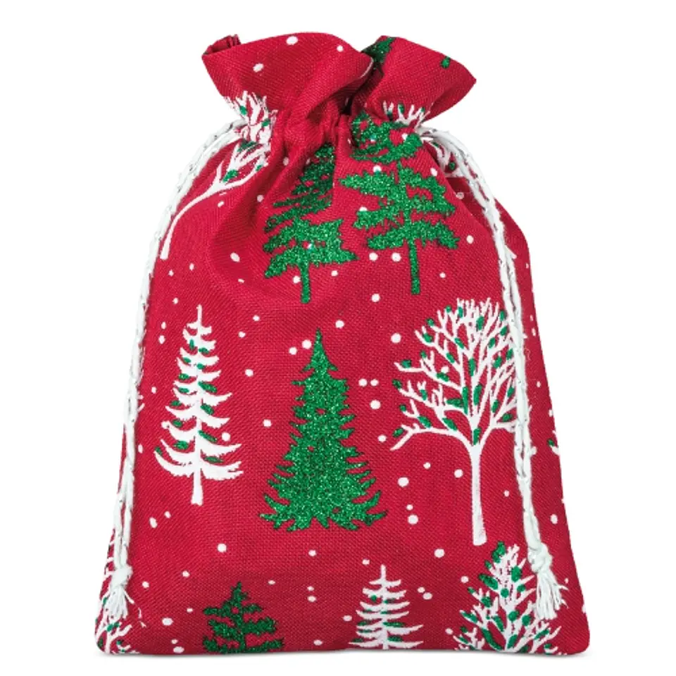 SACO PRESENTE DE NATAL 13*18 CM 