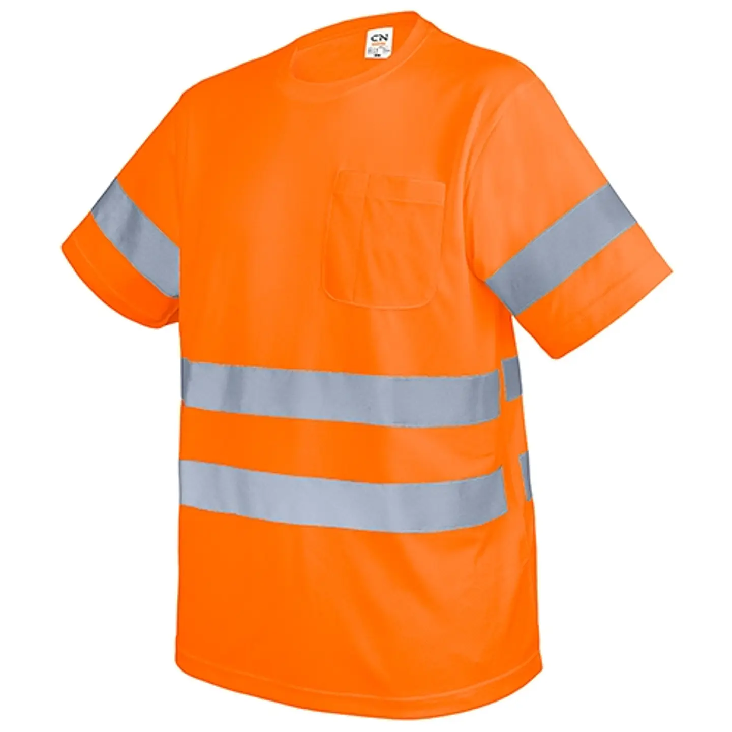 T-SHIRT COM BOLSO E FAIXAS REFLETIVAS 