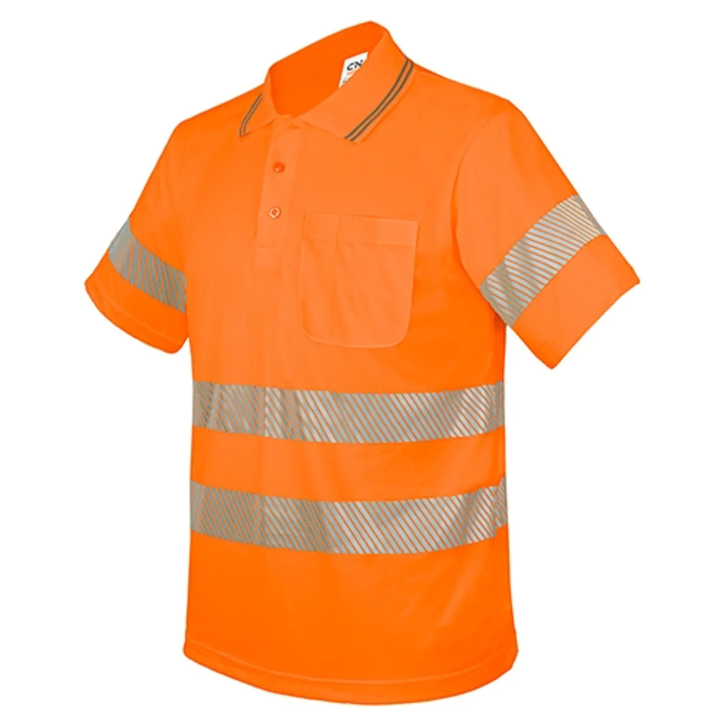 POLO COM BOLSO E FAIXAS REFLETORAS ELÁSTICAS “QVO” 1