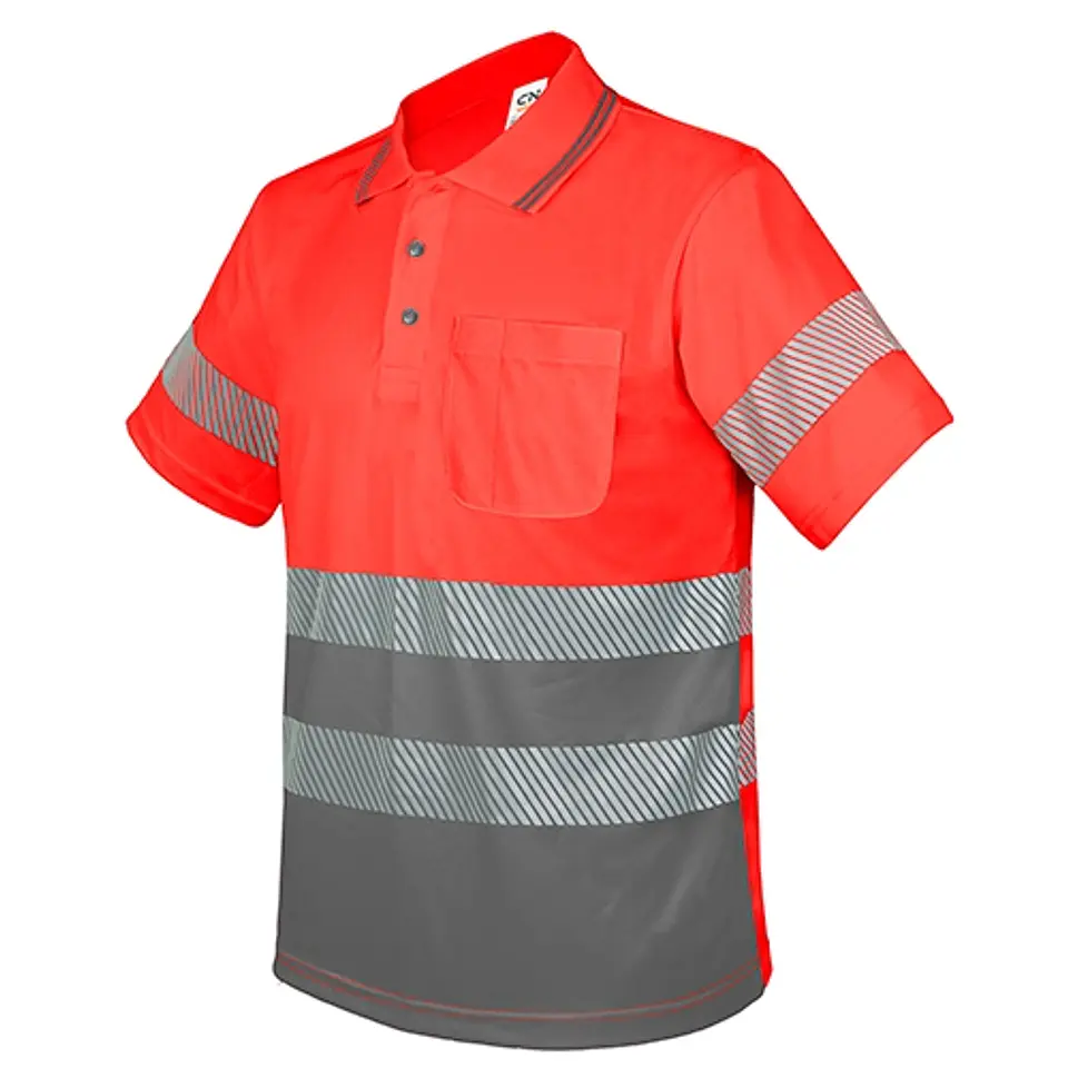 POLO COM BOLSO E FAIXAS REFLETORAS ELÁSTICAS “QVO” — 10956 6