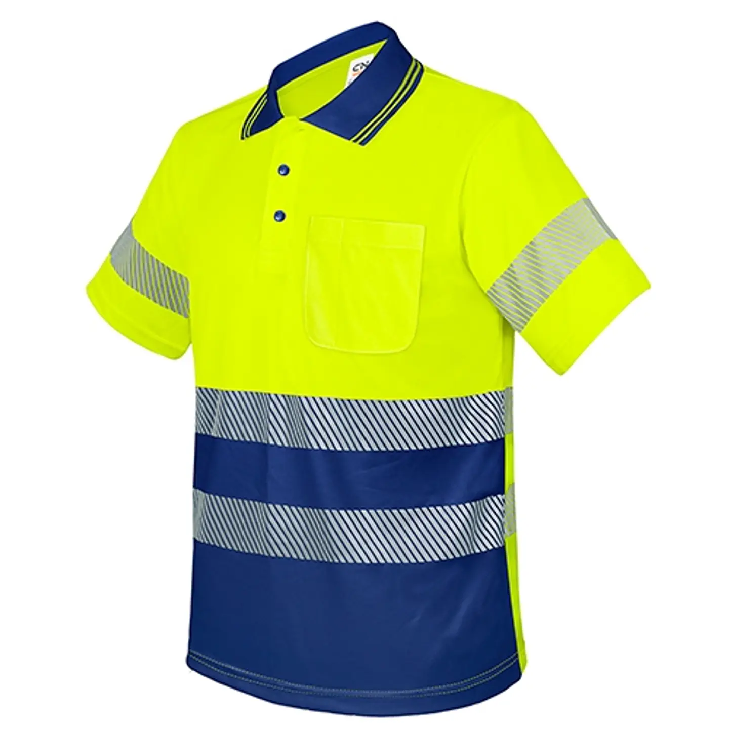 POLO COM BOLSO E FAIXAS REFLETORAS ELÁSTICAS “QVO” — 10958 6