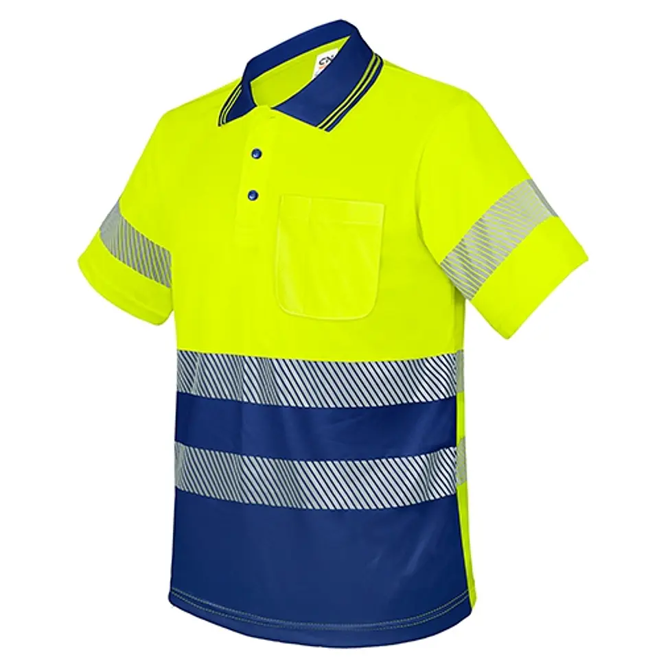 POLO COM BOLSO E FAIXAS REFLETORAS ELÁSTICAS “QVO” — 10958 6