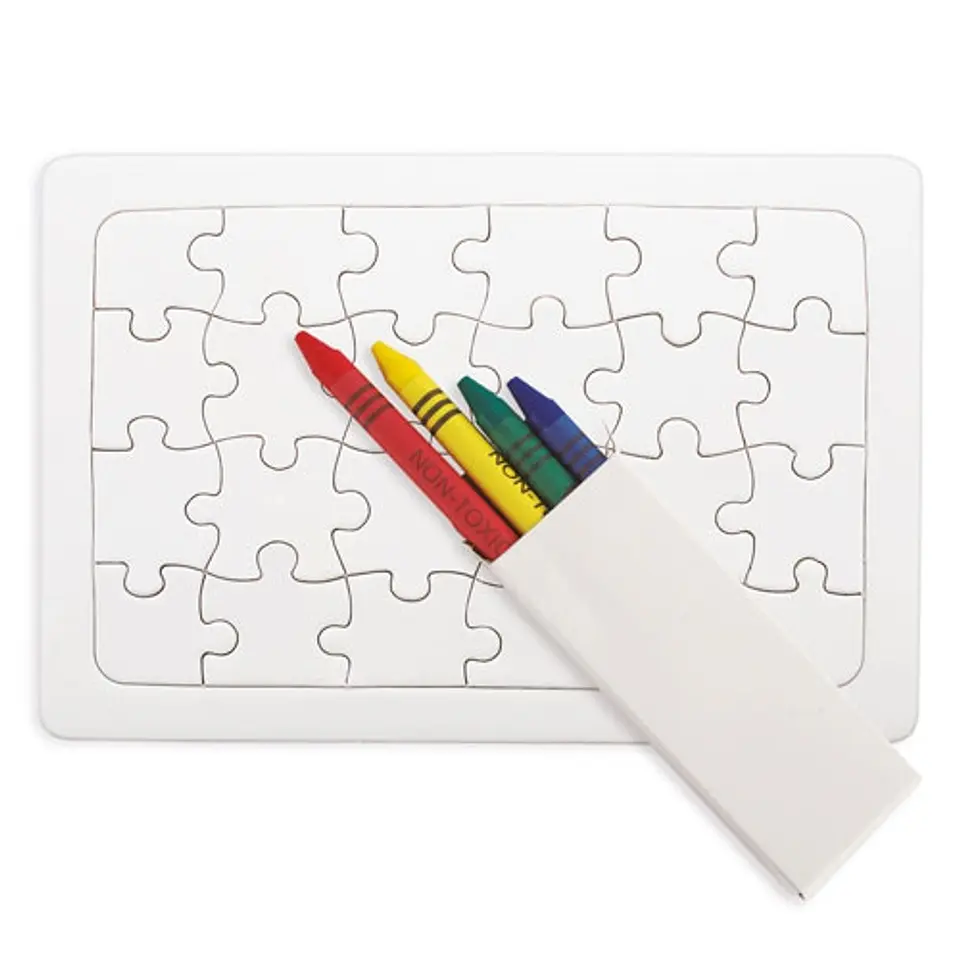PUZZLE + LÁPIS DE CERA 1