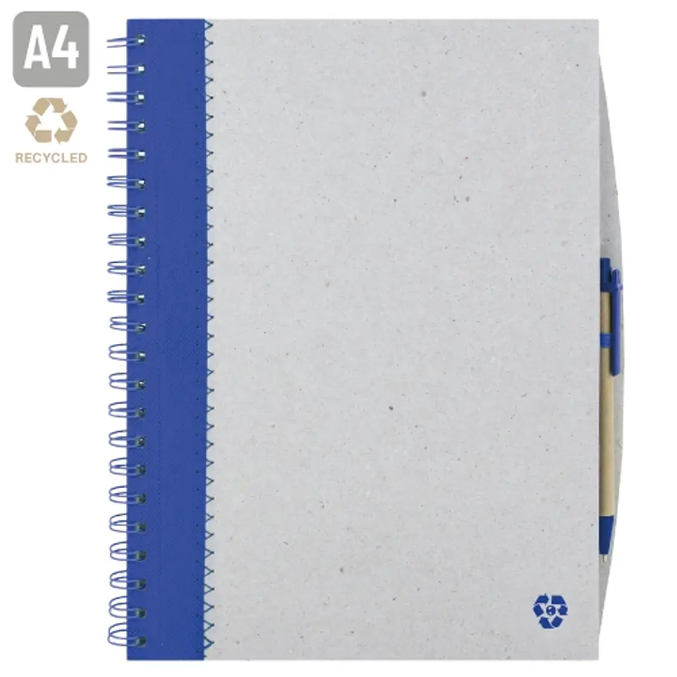 CADERNO A4 CARTAO RECICLADO 