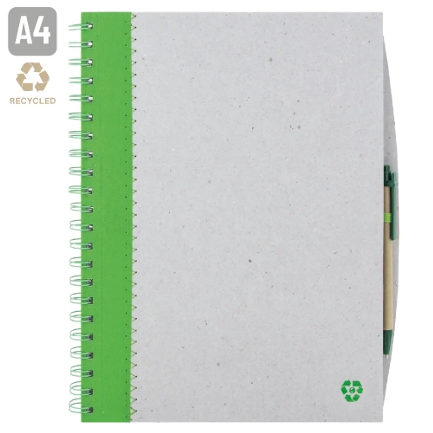 CADERNO A4 CARTAO RECICLADO 