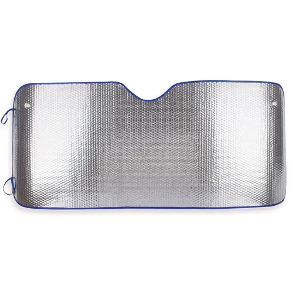 PARA-SOL METÁLICO PARA CARRO, DUPLA FACE REBORDO AZUL 1