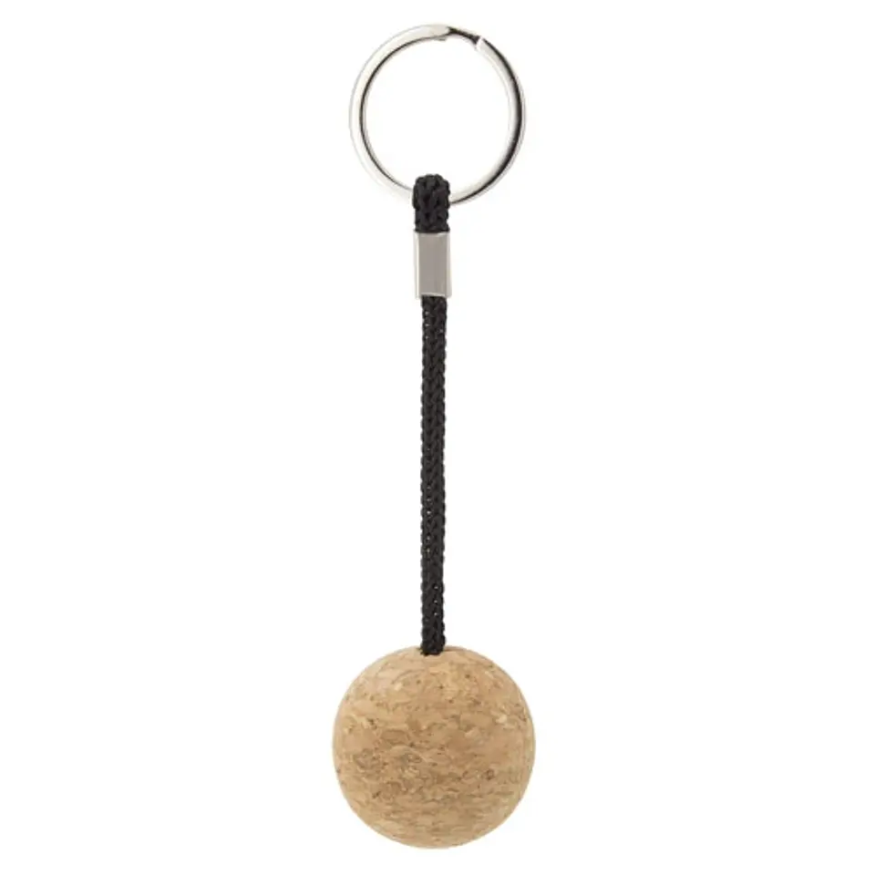 Porta-chaves cortiça com bola tridimensional 