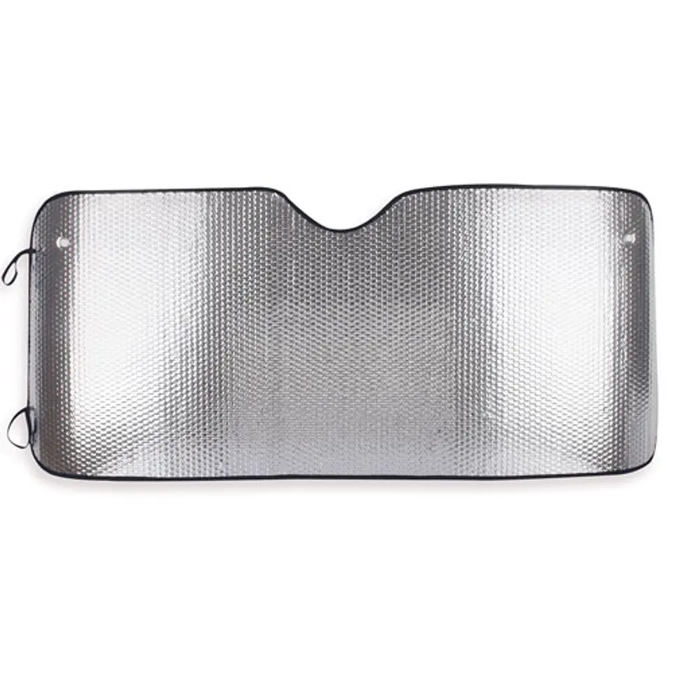 PARA-SOL METÁLICO PARA CARRO, DUPLA FACE REBORDO AZUL 2