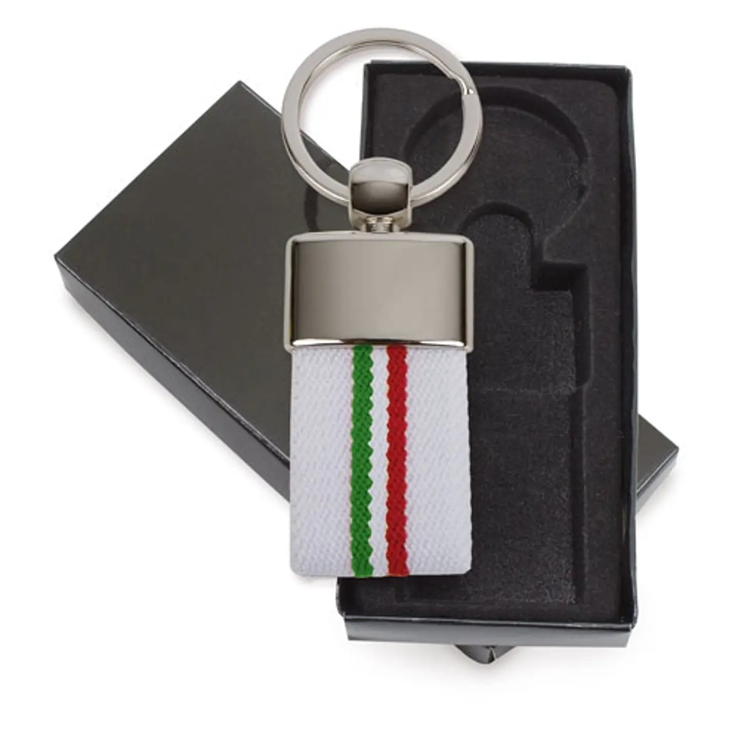 PORTA-CHAVES CINTO BANDEIRA ITALIA BRANCO 