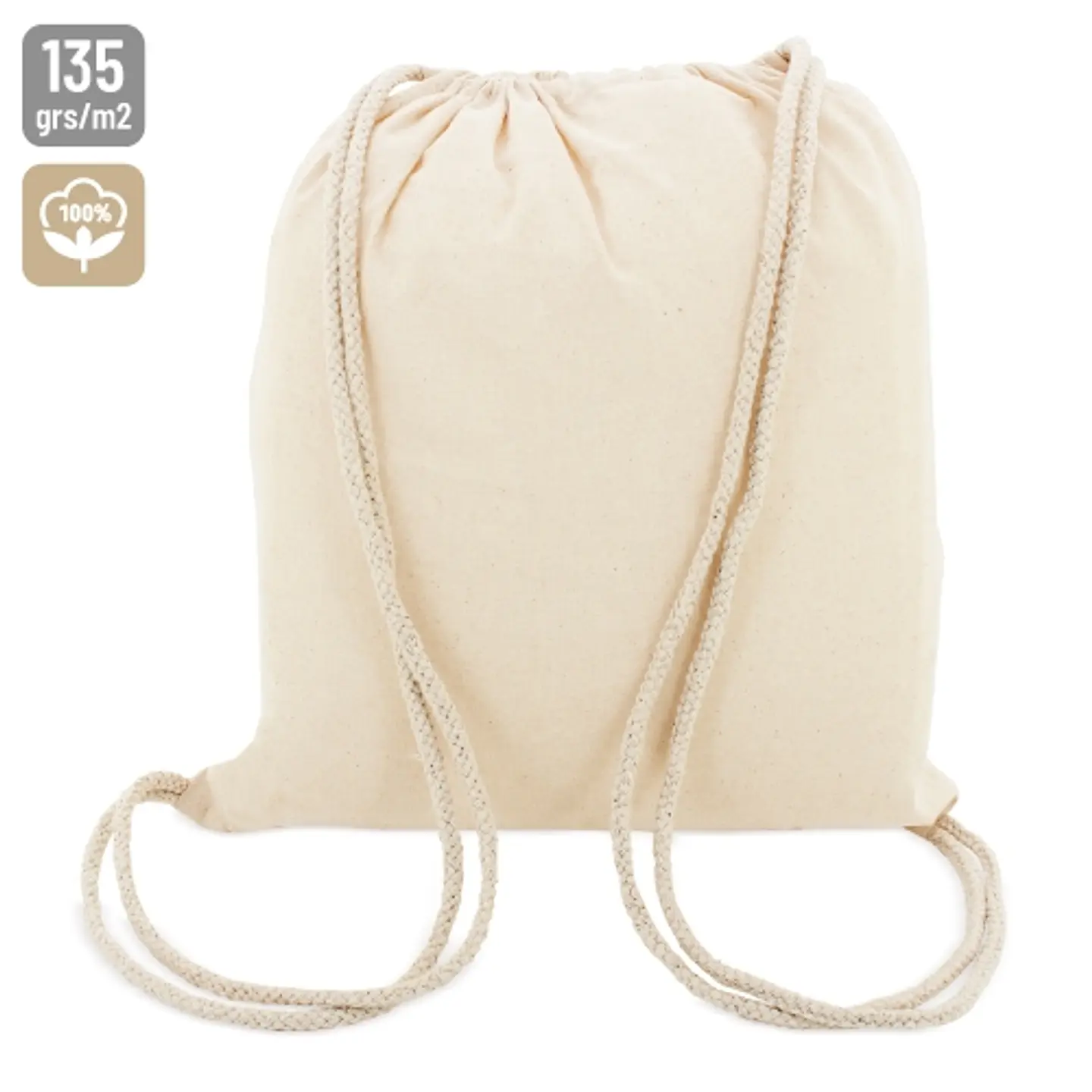 BOLSA MOCHILA ALGODAO 