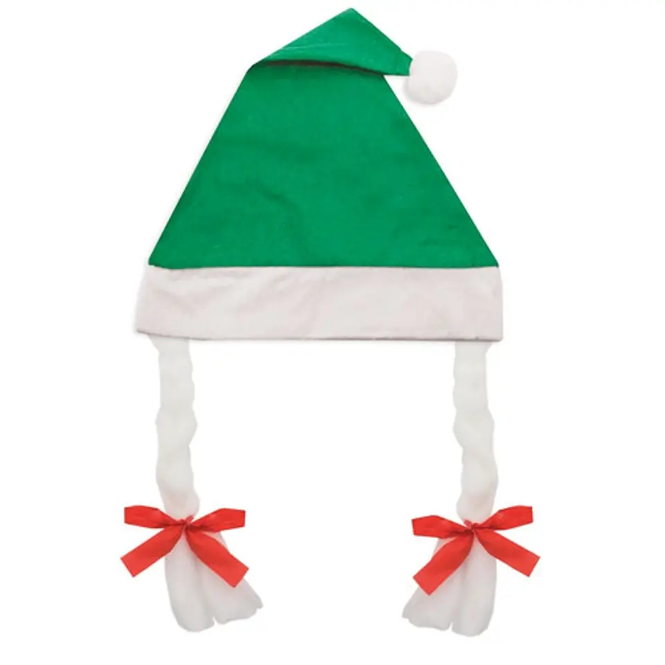 GORRO DE NATAL COM TRANÇAS 1