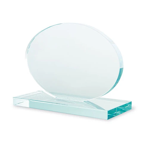 TROFEU VIDRO FORMA OVAL "ORION"