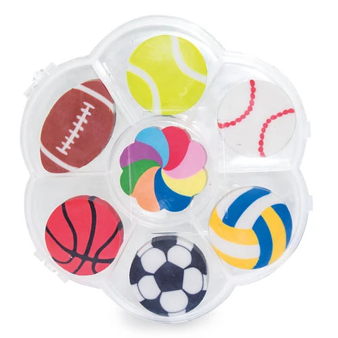 SET DE BORRACHAS "SPORT BALL"
