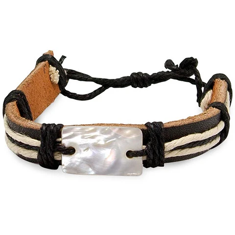 PULSEIRA EM PELE/NÁCRE "MAGALUF"
