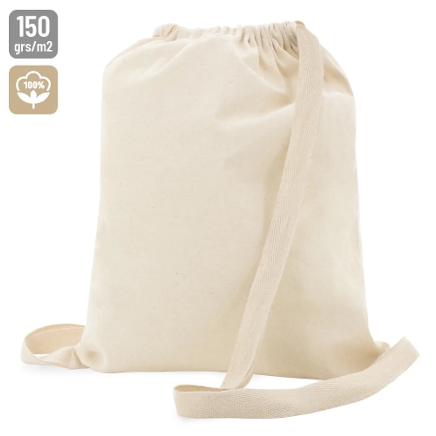 Mochila 100% algodao fitas de conforto