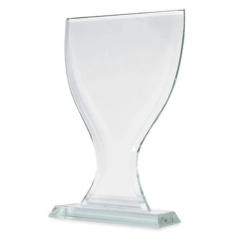 VIDRO TROFÉU FORMA “COPA”