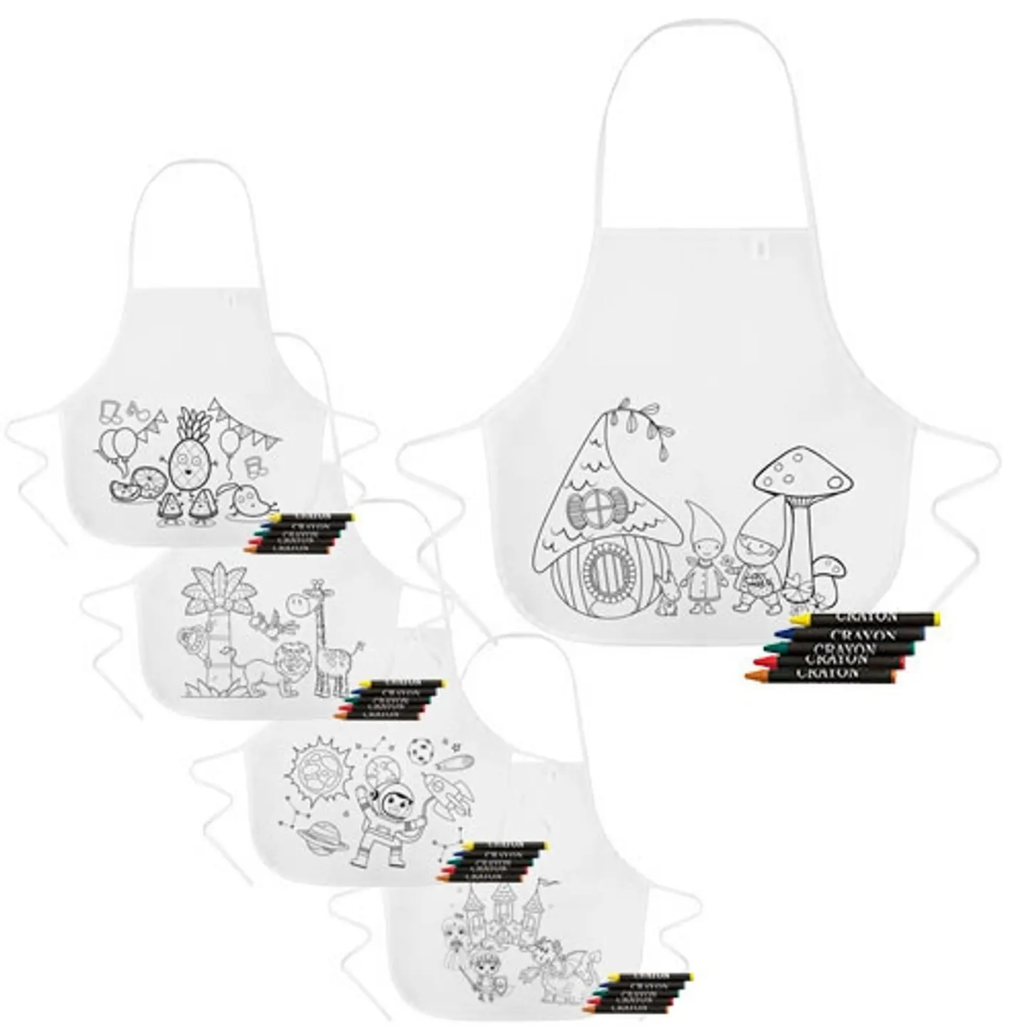 AVENTAL CHISPI INFANTIL (PACK 5) 1
