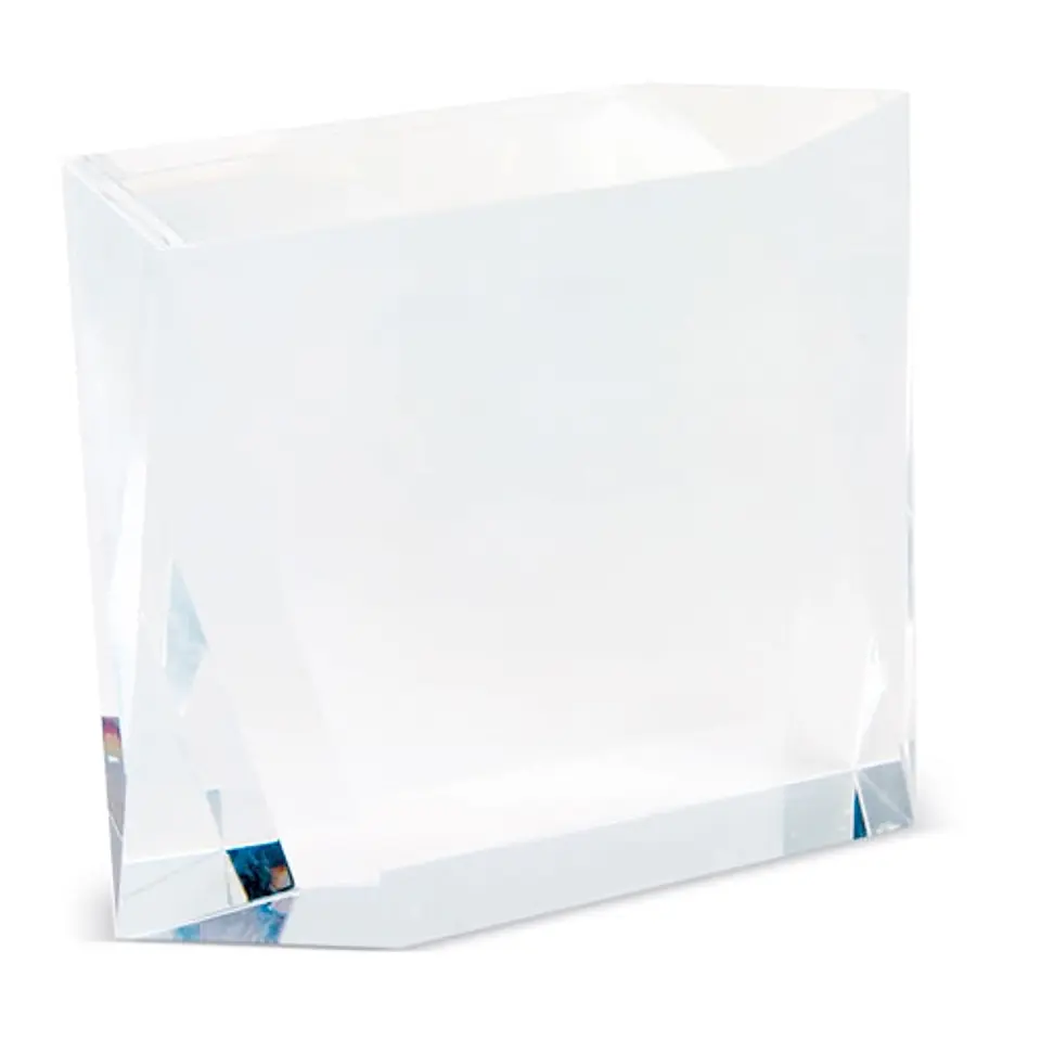 TROFEU VIDRO FORMA QUADRADO 