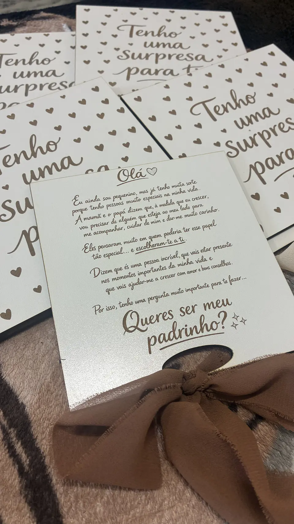 A pergunta mais especial merece uma surpresa à altura 💛 2