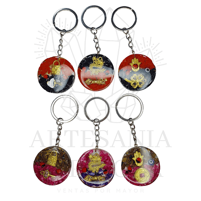 Llavero de Resina Feng Shui Amuleto de Prosperidad