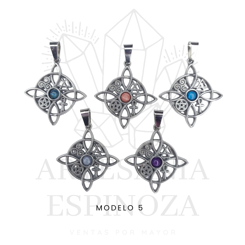 Colgantes Nudo de Bruja (set de 6 piezas)