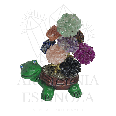 Tortuga con árbol de cuarzos