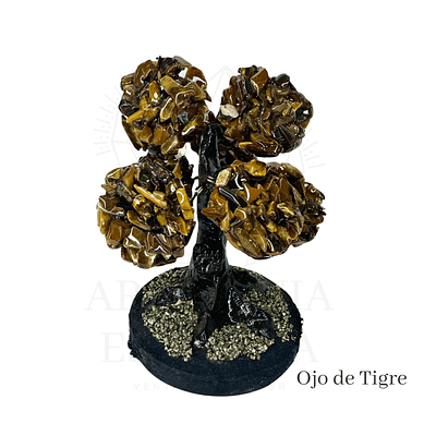 Arbolito mini color entero - ojo de tigre