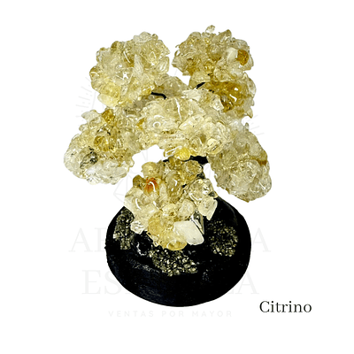 Arbolito mini color entero - citrino