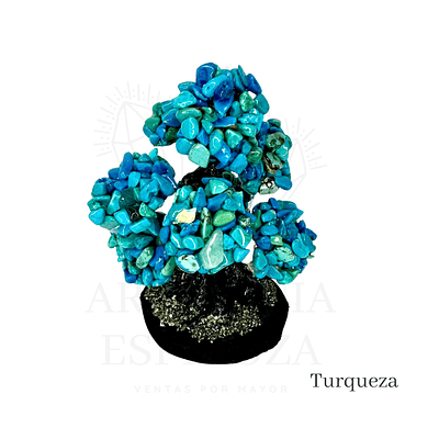 Arbolito mini color entero - Turqueza