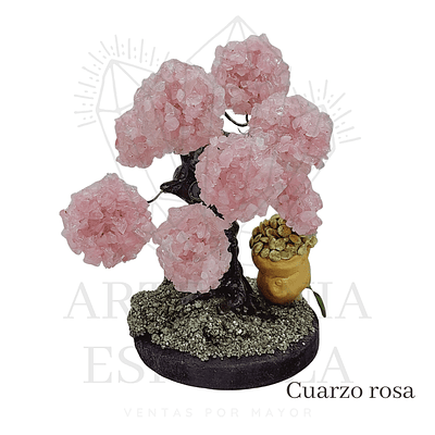 Arbolito comercial colores - cuarzo rosa