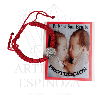 Pulseras rojas San Benito (bebe)