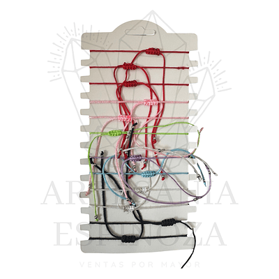 Pulsera/Tobillera de colores con conchita