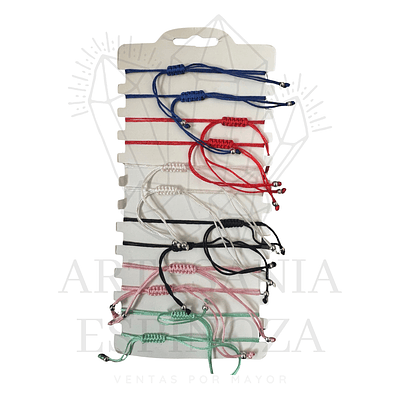 Pulsera/Tobillera de colores con concha