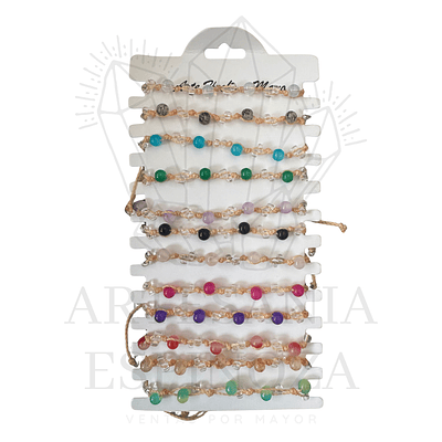 Pulsera/Tobillera de agatas