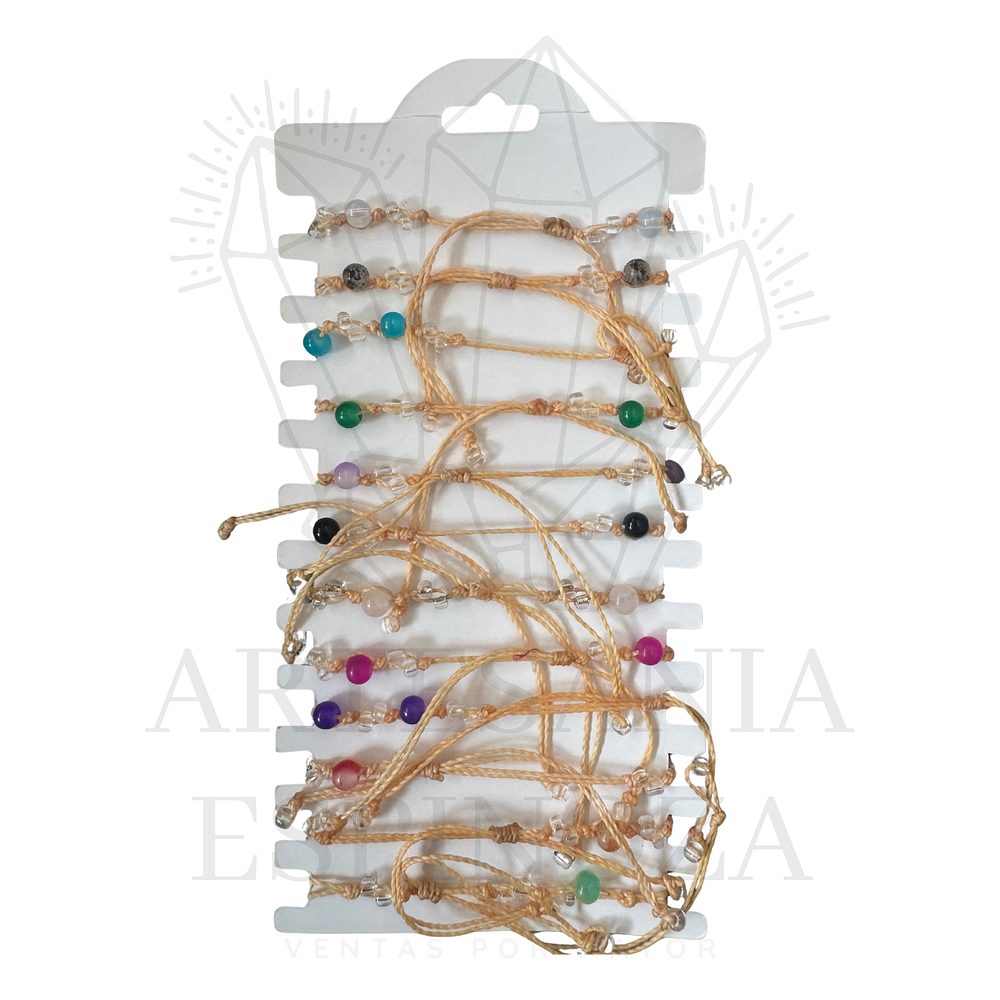 Pulsera/Tobillera de agatas