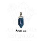 Colgante de piedra en punta baño en plata (mini)
